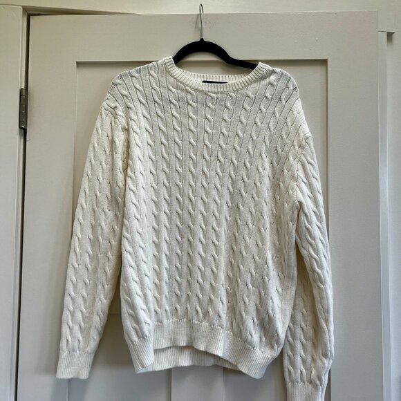Brand New-Perfect Condition Brandy Melville Cotton Cable Knit Crew Neck Sweater - Picture 7 of 7